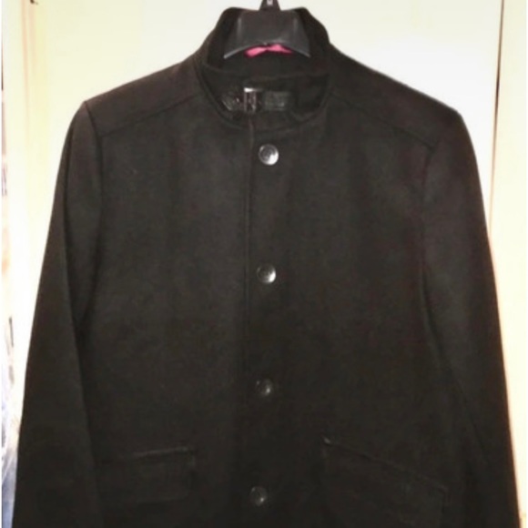 Keneth Cole New York Wool Blend Top Overcoat - Picture 1 of 9